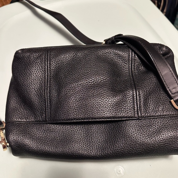 Michael Kors Crosby & wallet set. Black pebble leather Both excellent condition - Picture 4 of 7